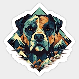 Abstract dog Sticker